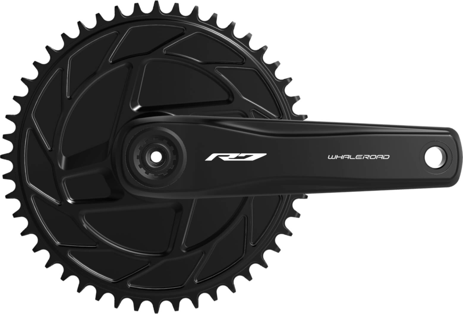 WHALEROAD R7 crankset with hollow-core architecture for maximum power transfer