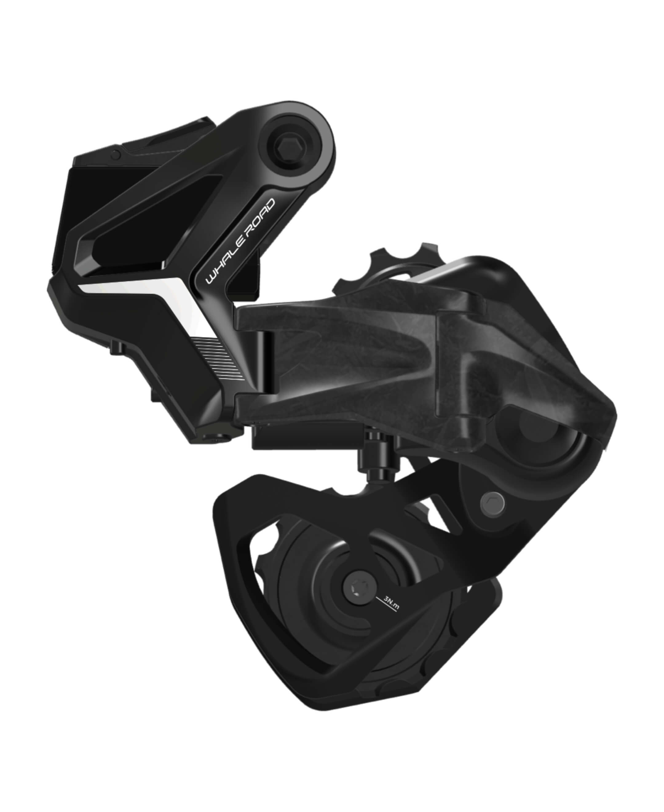 WHALEROAD R7 short cage rear derailleur with dual-sync connectivity for urban and folding bikes